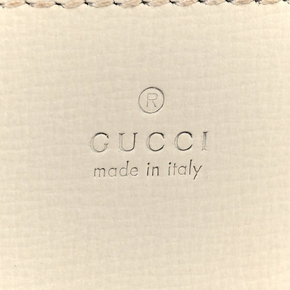 Gucci GG Supreme Monogram Azalea Calfskin Horsebit 1955 Wallet On Chain Beige Ebony Mystic White 7 of 14