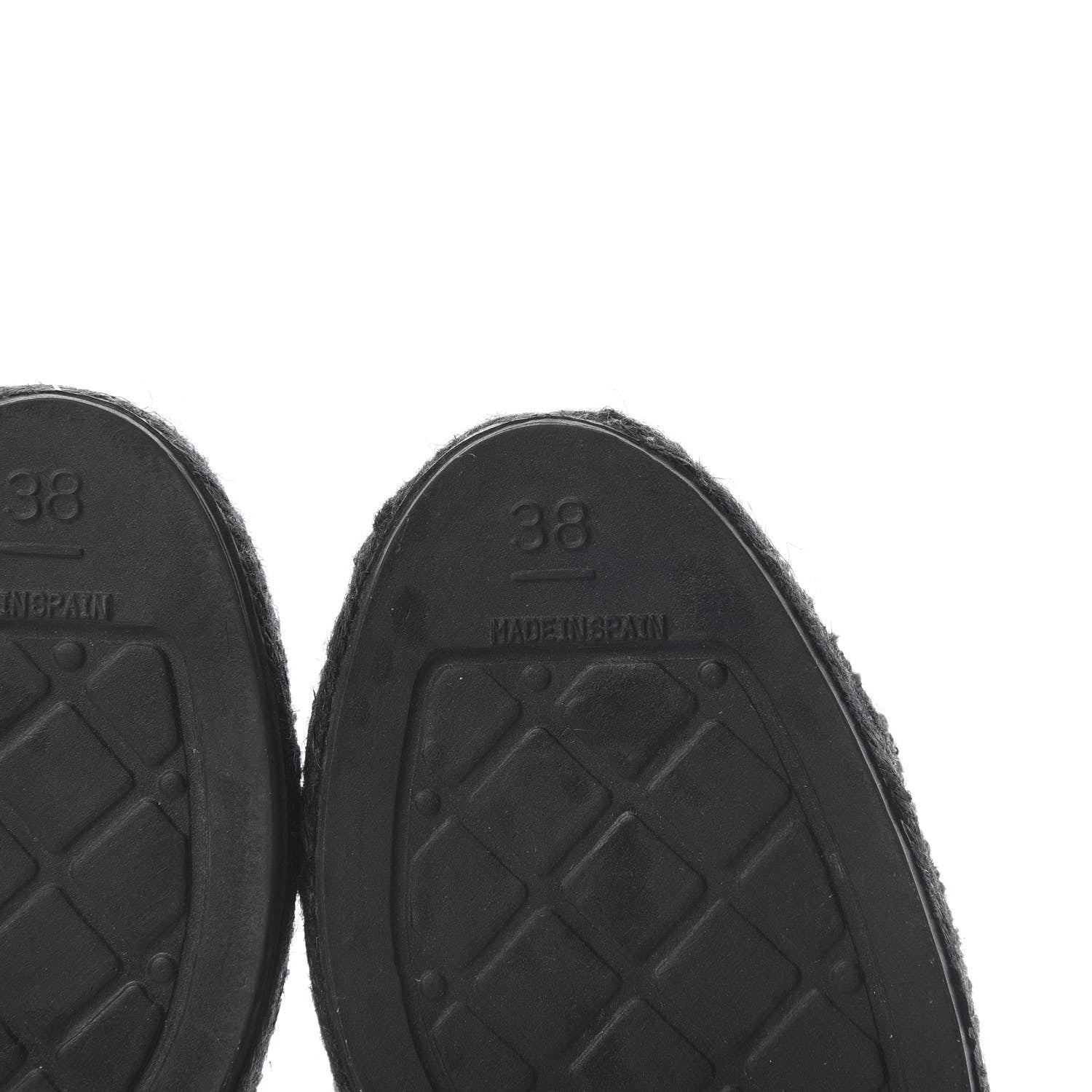 Chanel Tweed CC Espadrilles Mule 38 Black 6 of 10