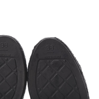 Chanel Tweed CC Espadrilles Mule 38 Black 6 of 10