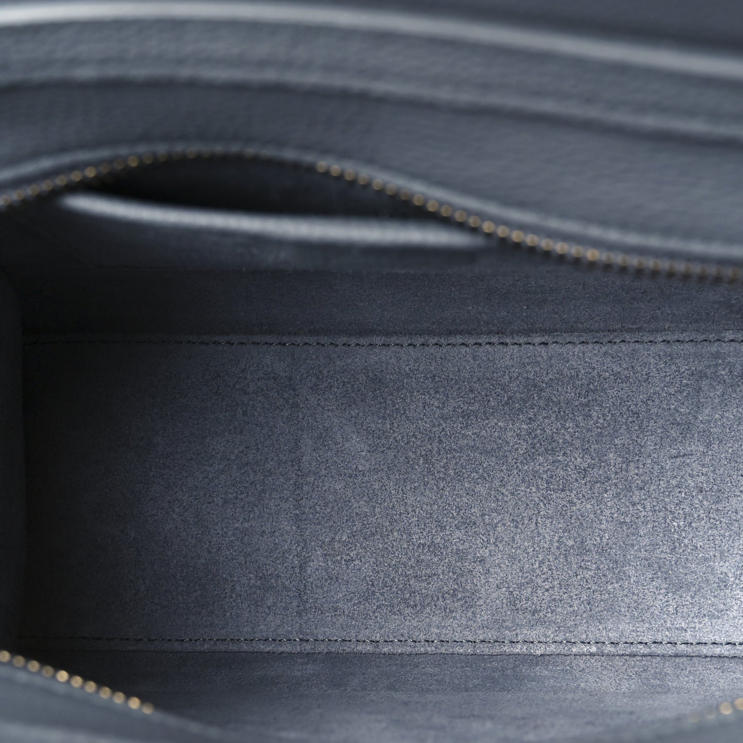 Baby Drummed Calfskin Nano Luggage Kohl