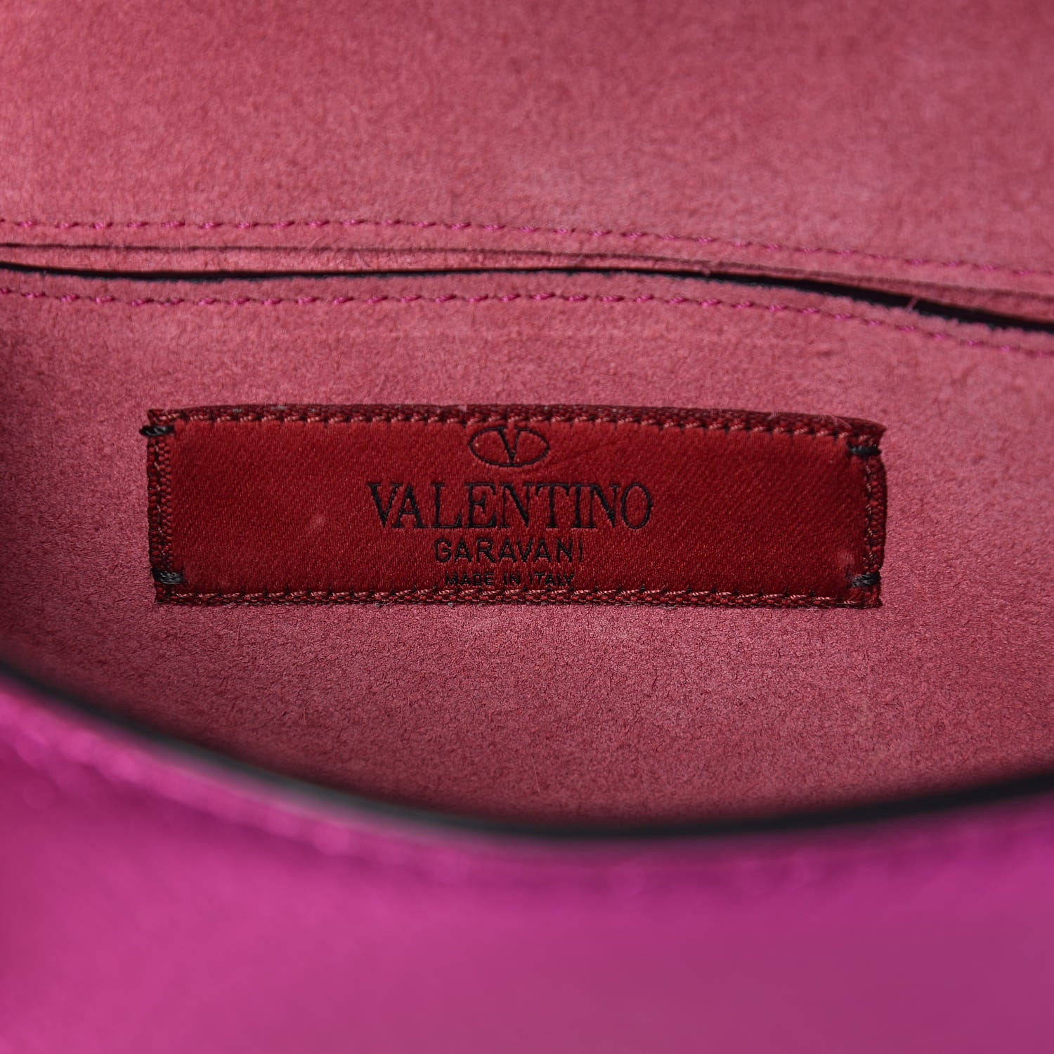Valentino Garavani Metallic Pebbled Calfskin Mini Glam Lock Rockstud Flap Peony 8 of 9