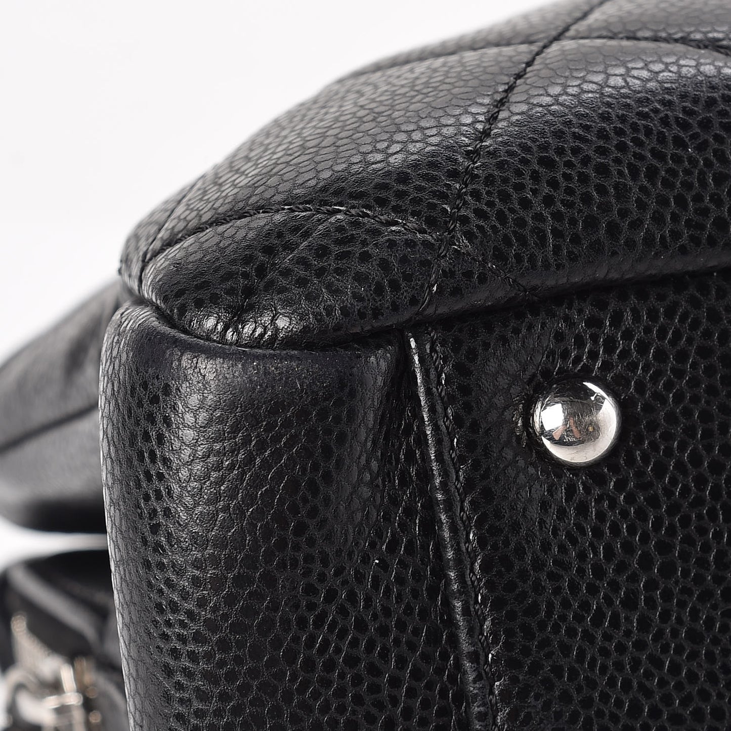 Caviar Quilted Timeless CC Soft Tote Black
