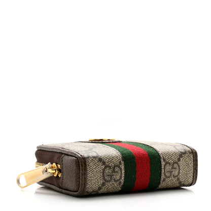 Gucci GG Supreme Monogram Web Ophidia Playing Card Case Beige New Acero 4 of 8