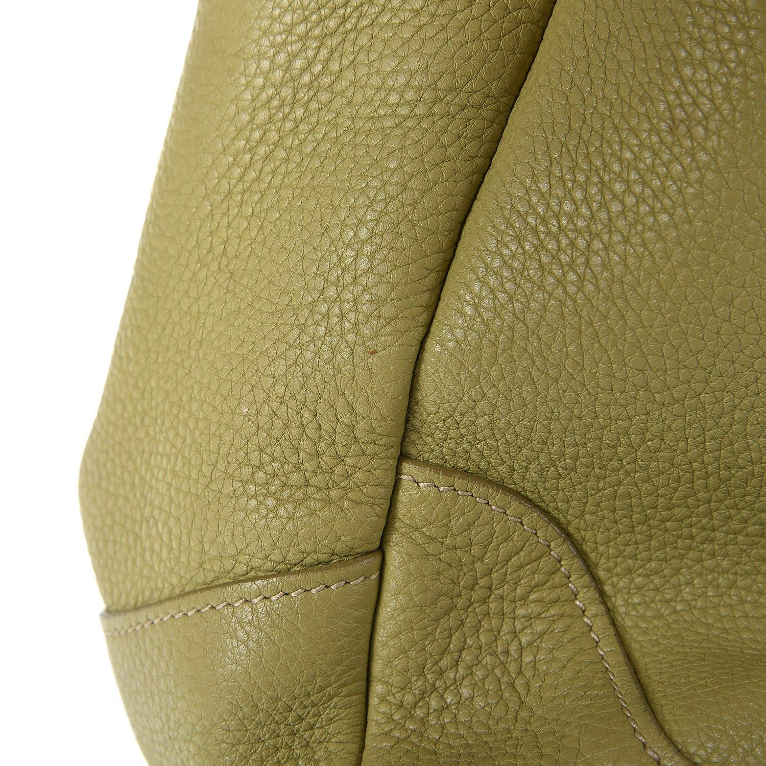 Prada Vitello Daino Side Pocket Hobo Green 16 of 22