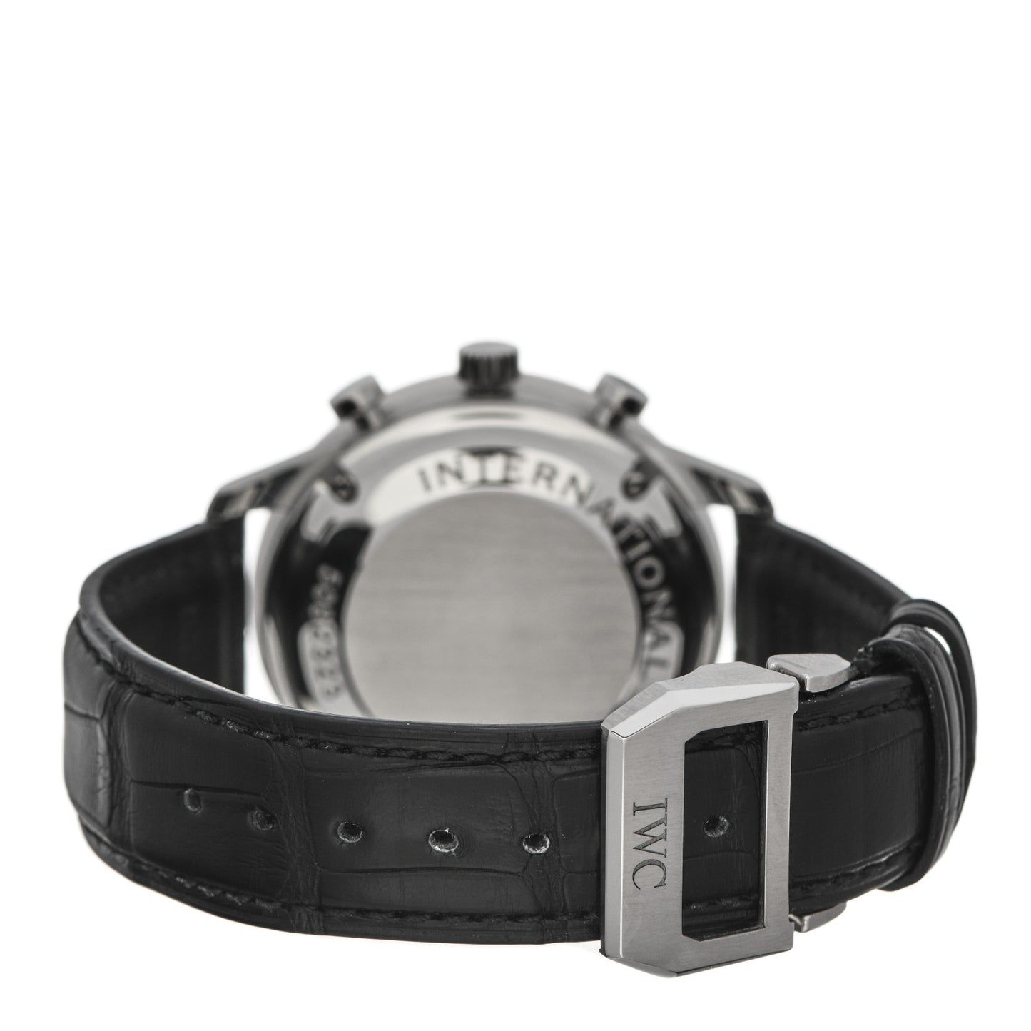 Stainless Steel Alligator 41mm Portugieser Chronograph Automatic Watch IW371604