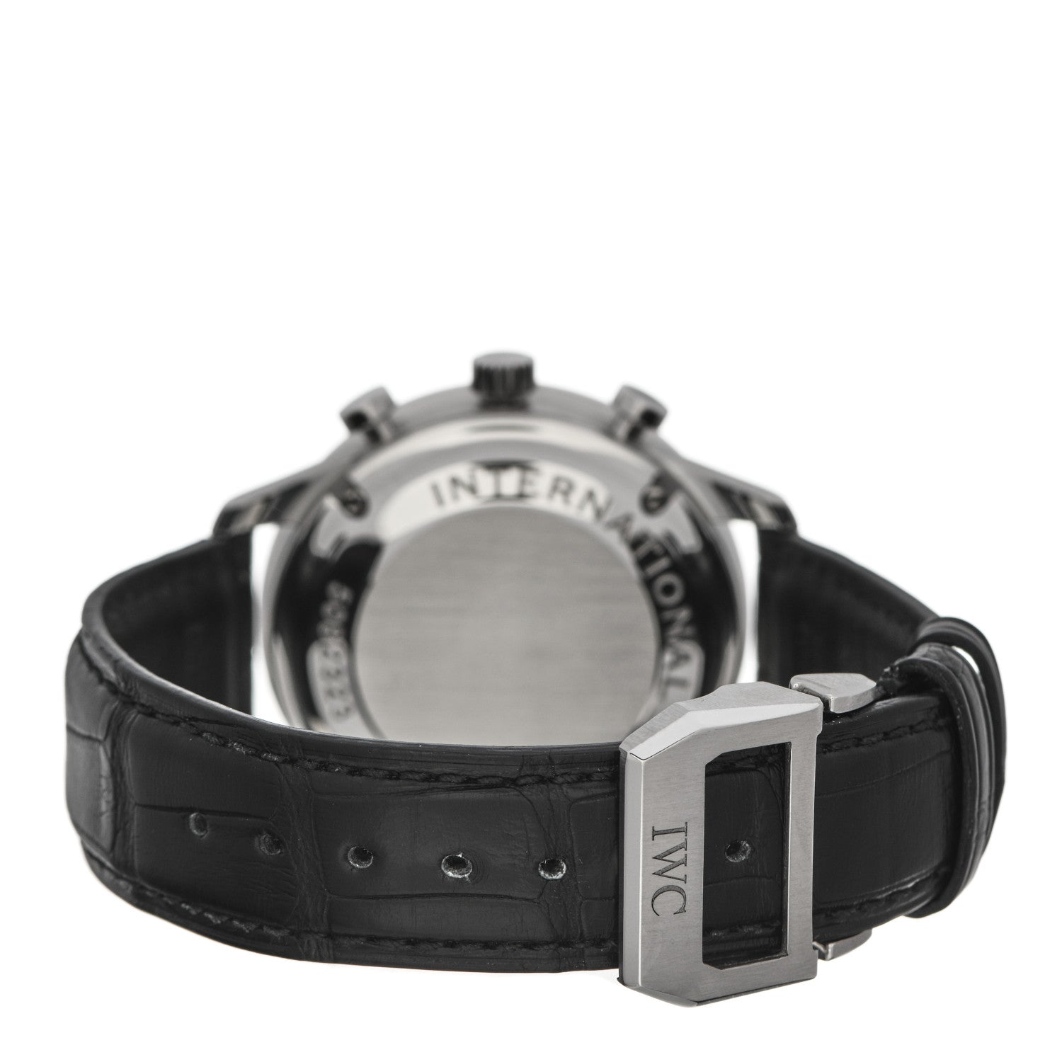 IWC Stainless Steel Alligator 41mm Portugieser Chronograph Automatic Watch IW371604 3 of 4