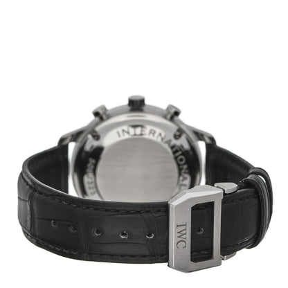 IWC Stainless Steel Alligator 41mm Portugieser Chronograph Automatic Watch IW371604 3 of 4