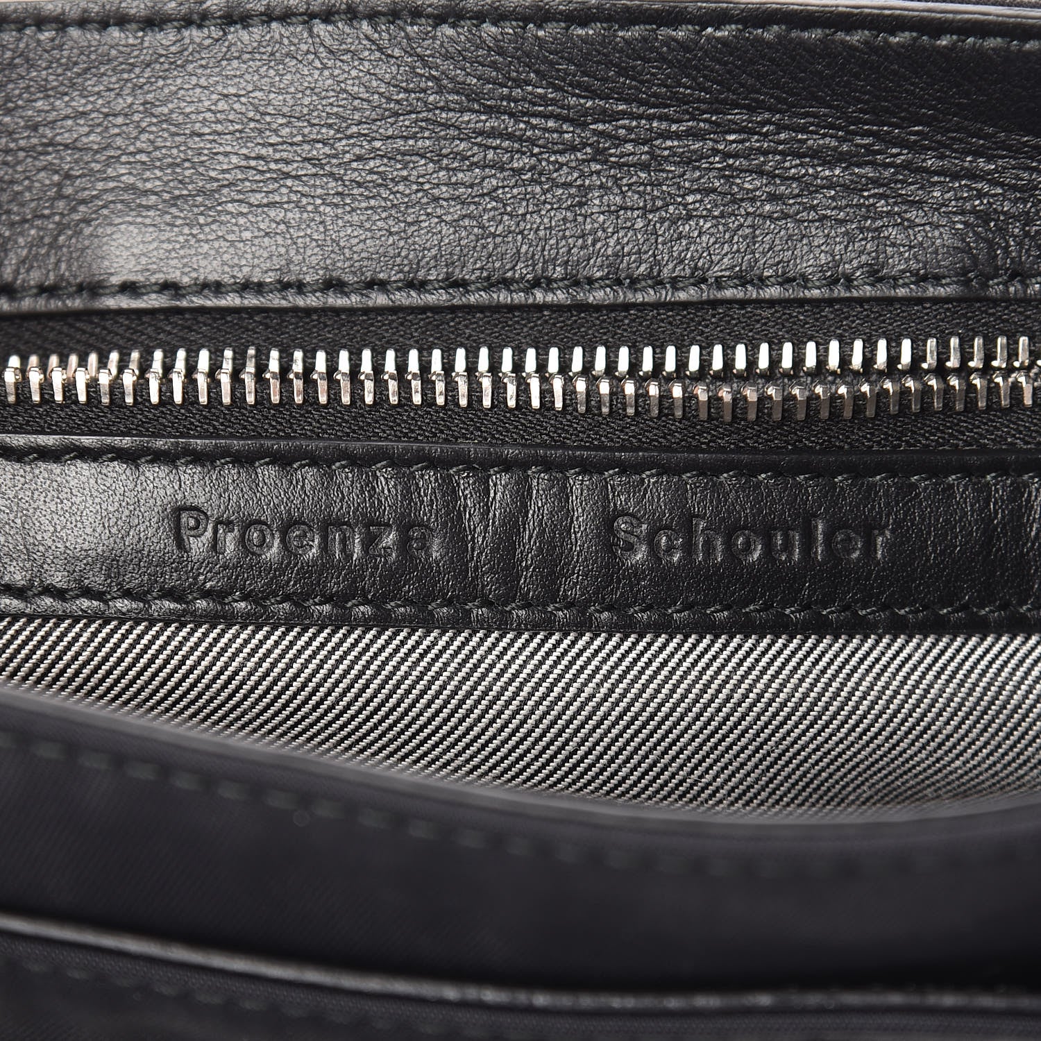Proenza Schouler Nylon Calfskin PS1 Pouch Messenger Black 6 of 11