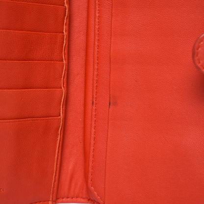 Bottega Veneta Nappa Intrecciato Continental Snap Wallet Corniola 10 of 12