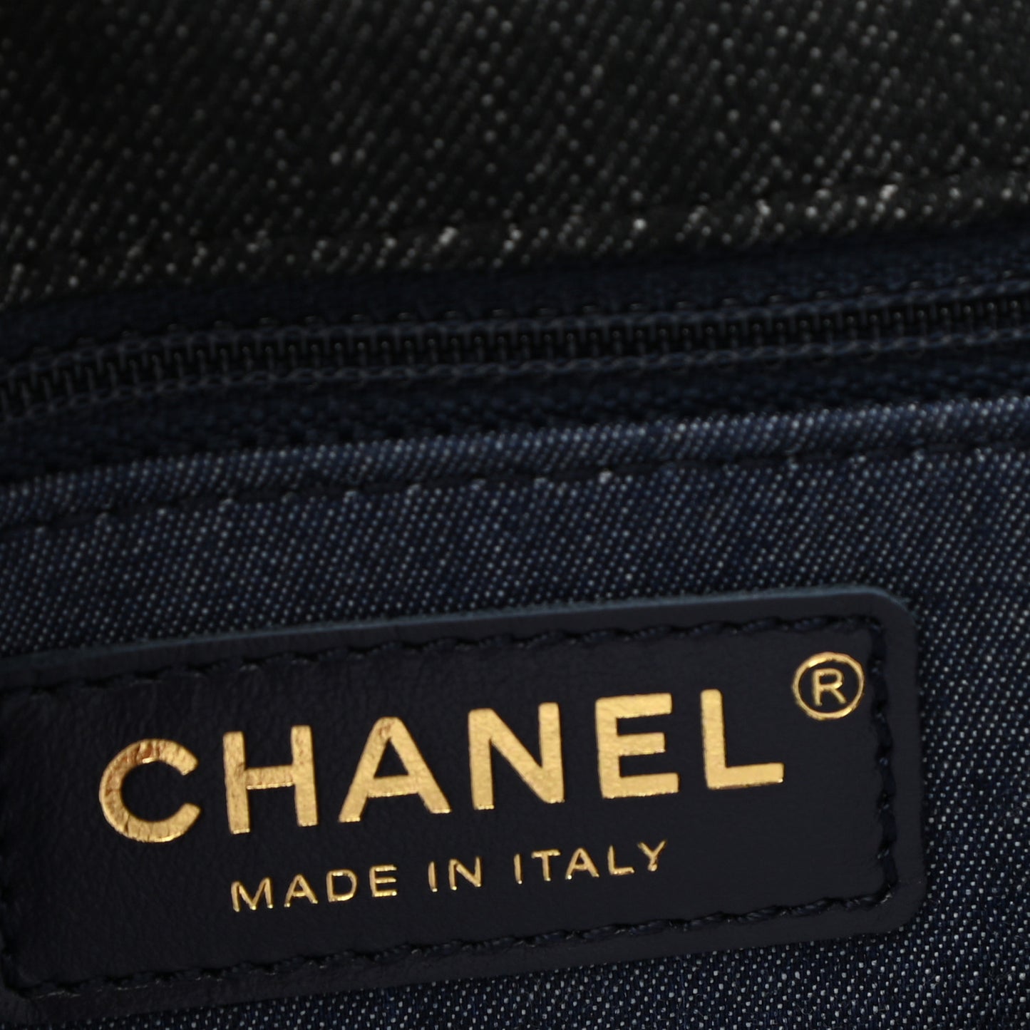 Denim Quilted Medium Funky Town Flap Black