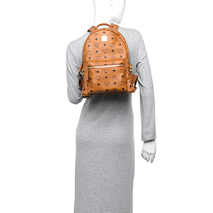 MCM Visetos Small Side Stud Stark Backpack Cognac 2 of 11