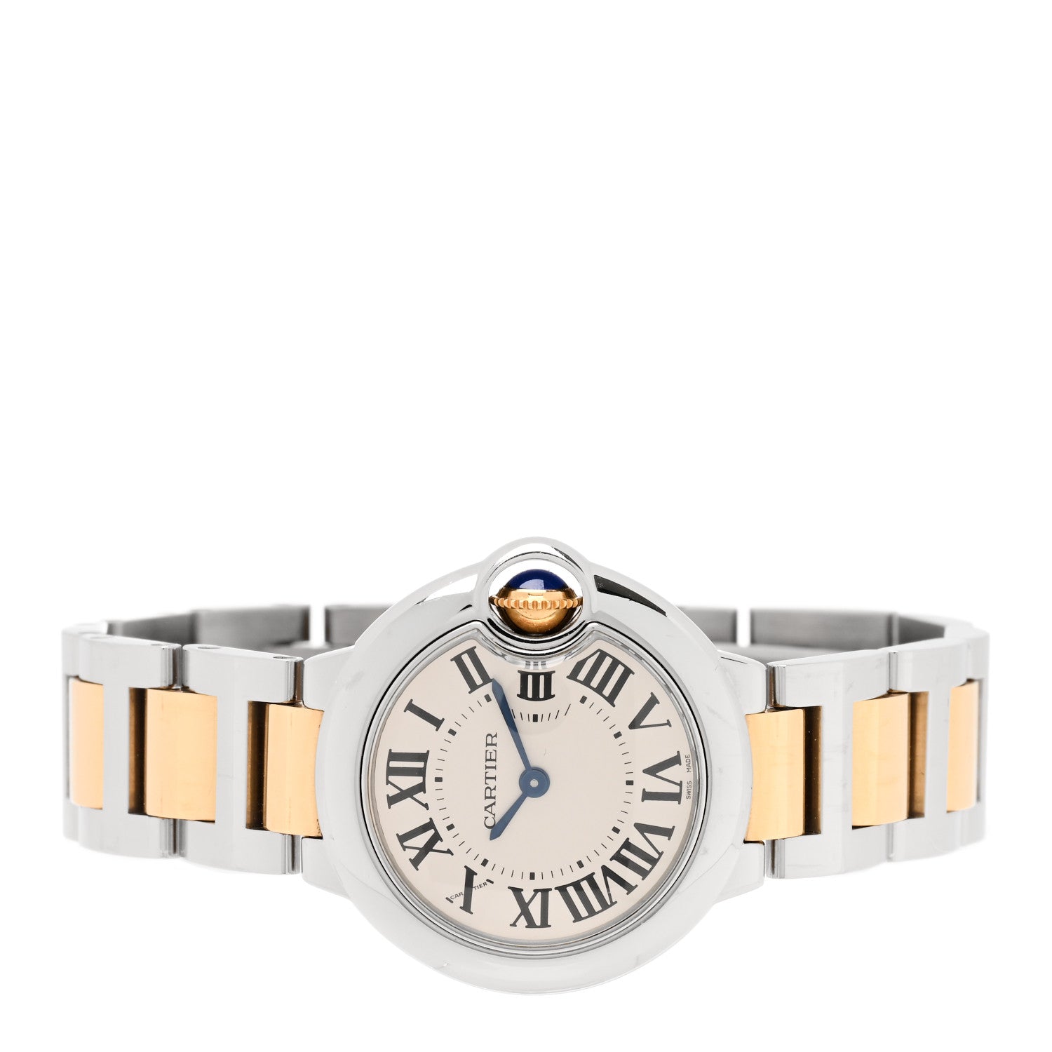 Cartier Stainless Steel 18K Yellow Gold 28mm Ballon Bleu De Cartier Quartz Watch 2 of 4