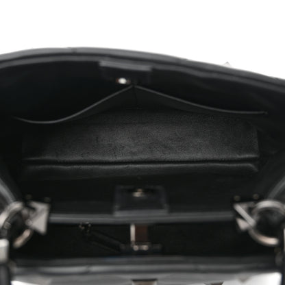 Valentino Garavani Nappa Monochrome Roman Stud The Handle Bag Black 5 of 12