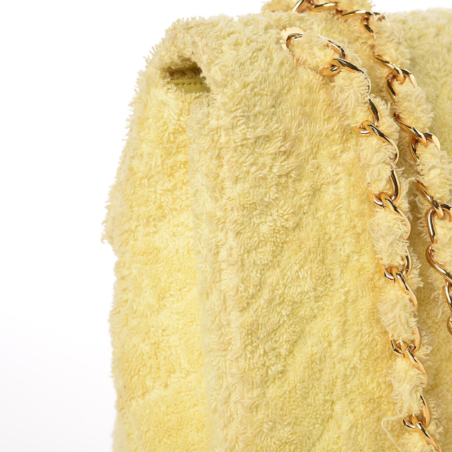 Terry Cotton Quilted XL Jumbo Single Flap Yellow