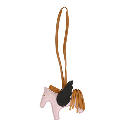 Hermes Milo Lambskin Grigri Rodeo Pegase Horse Bag Charm PM Mauve Pale Sesame Ebene 1 of 6