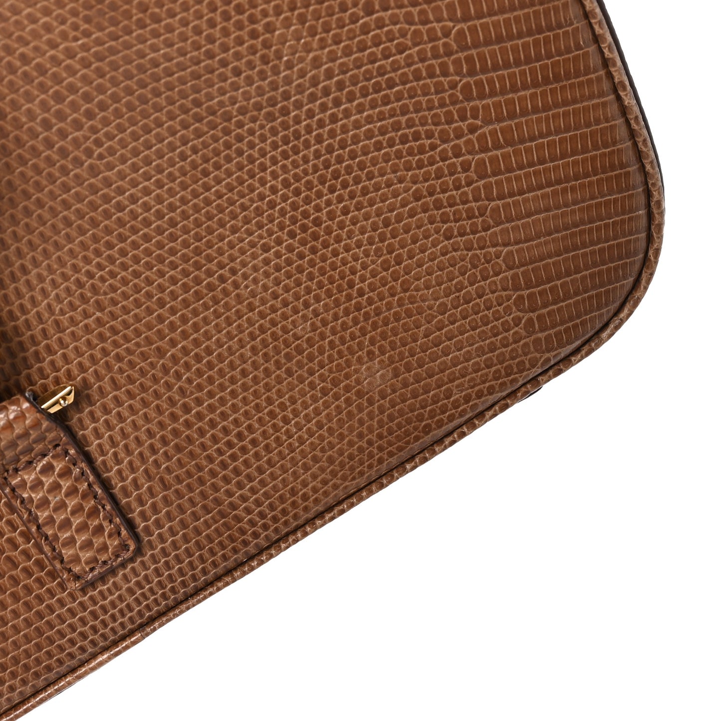 Calfskin Lizard Embossed LE 5 A 7 Hobo Brown