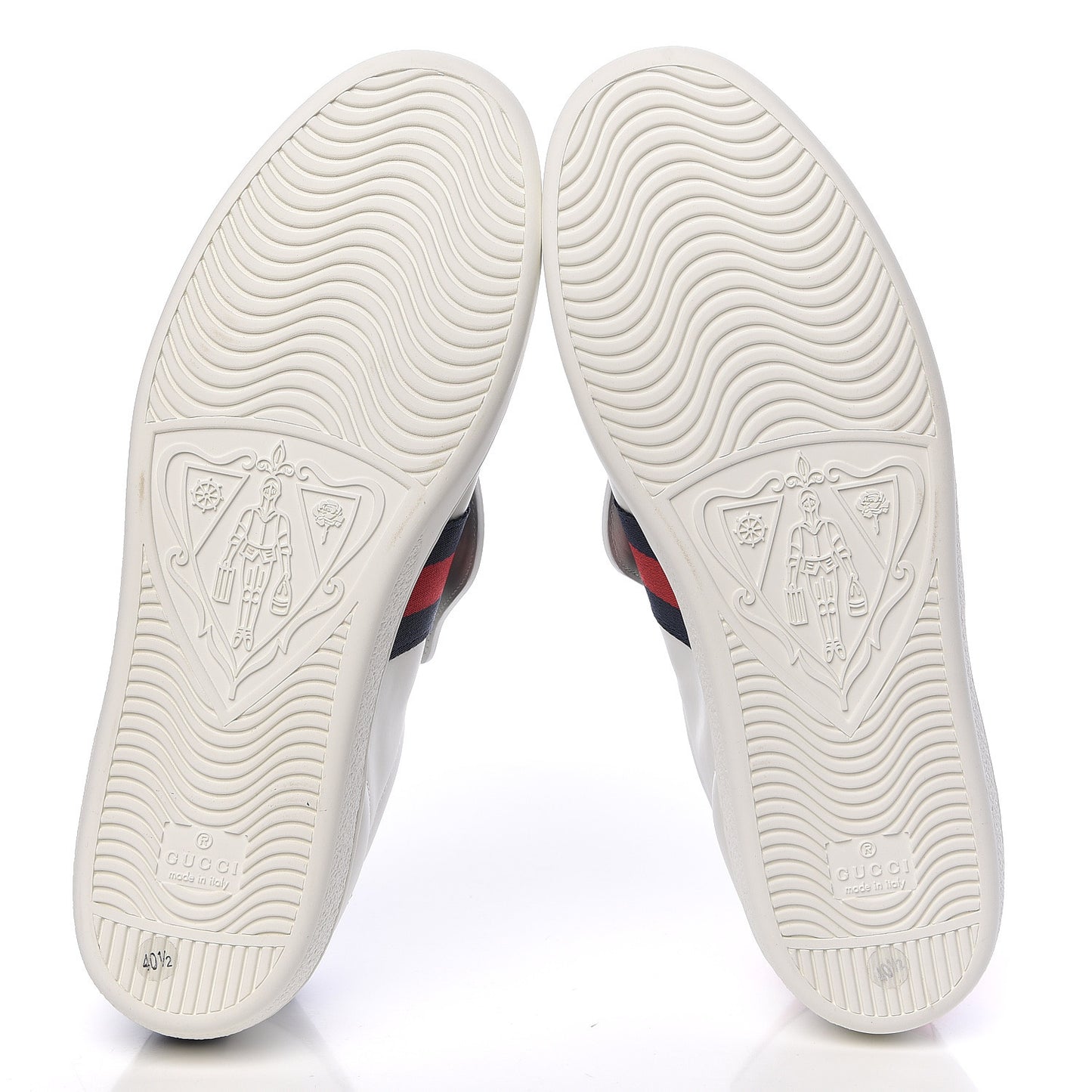 Calfskin Sequins Web Cat Womens Ace Sneakers 40.5 White