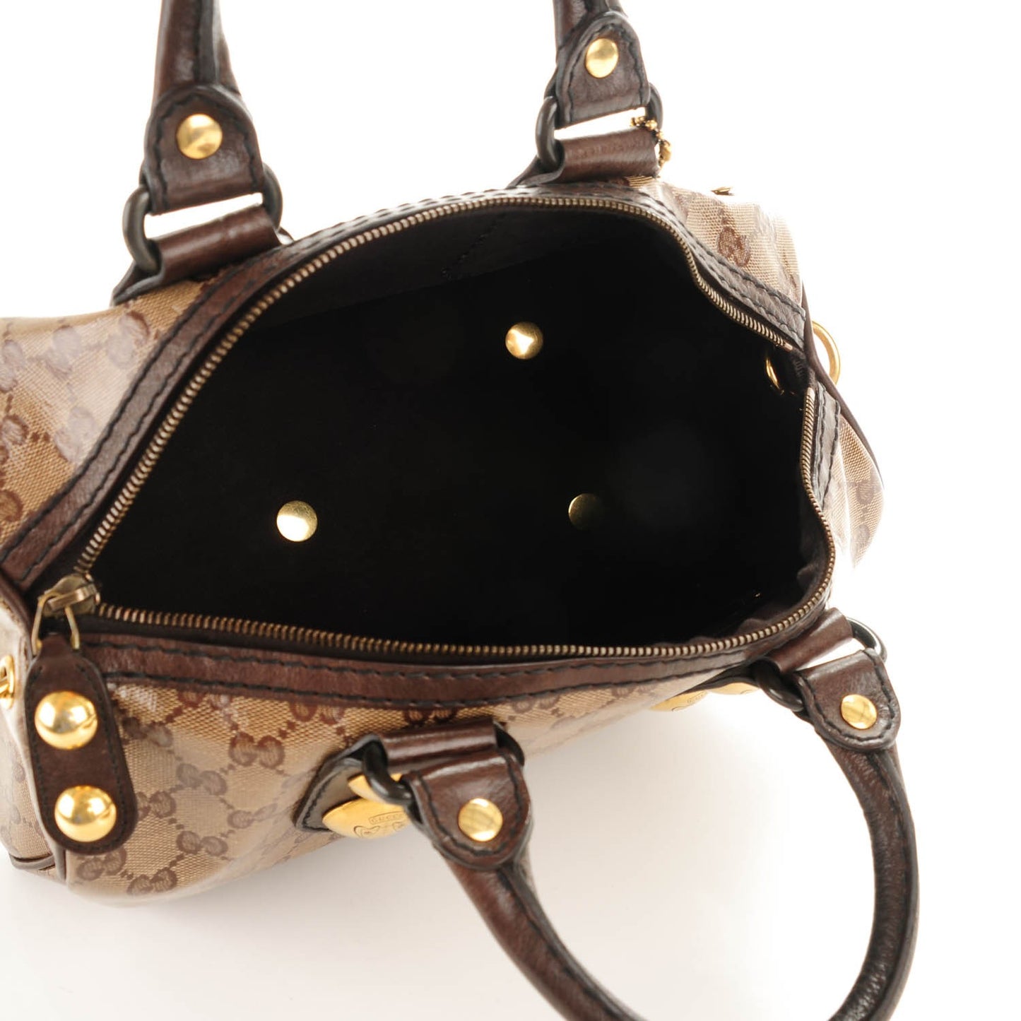 Crystal Monogram Medium Babouska Boston Dark Brown