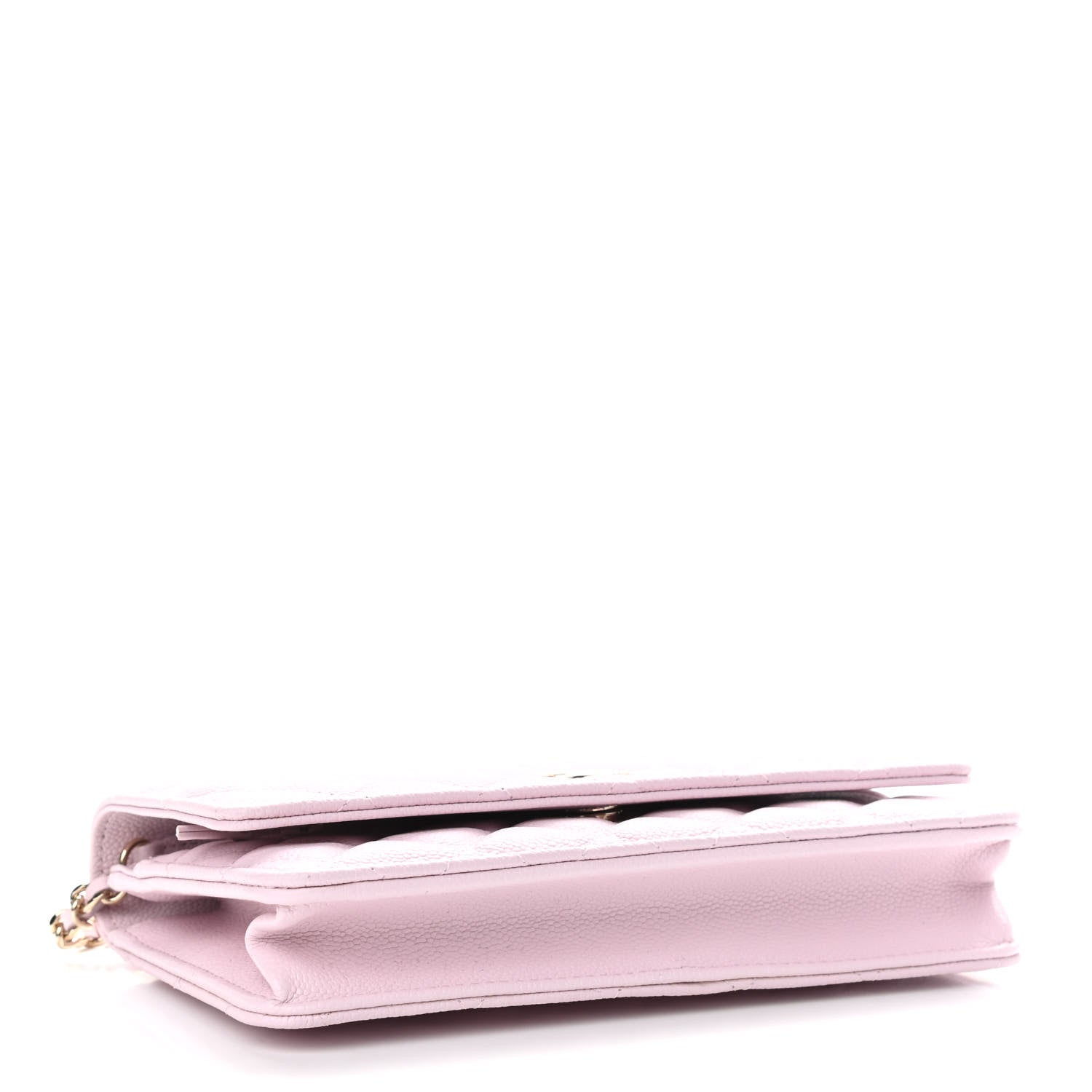 Chanel Caviar Quilted Tiny CC Wallet On Chain WOC Light Pink 3 of 11
