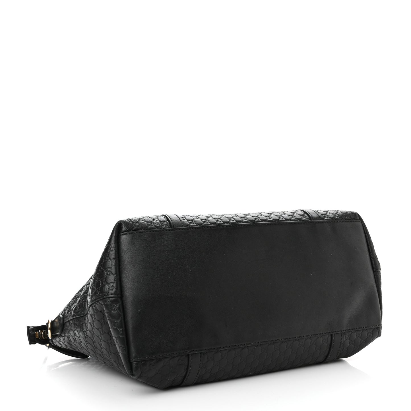 Soft Microguccissima Dome Satchel Black