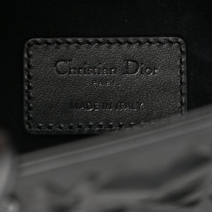Christian Dior Calfskin Cannage Diamond Medium Lady D-Joy Black 6 of 10
