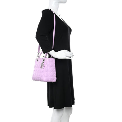 Christian Dior Lambskin Cannage Medium Lady Dior Purple 2 of 10