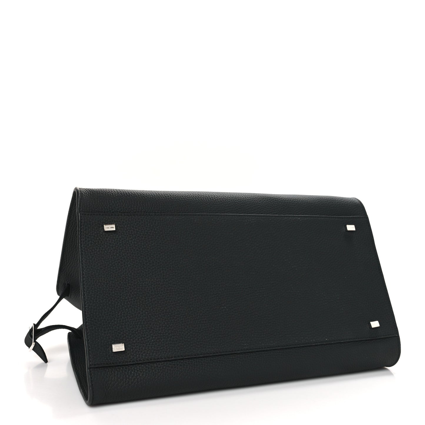 Matte Grained Calfskin Soft Margaux 15 Black