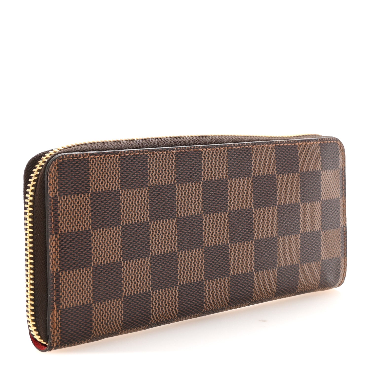 Louis Vuitton Damier Ebene Clemence Wallet Cherry 3 of 7