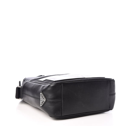 Prada X JAMES JEAN Calfskin Nylon Robot Monkey Flat Messenger Black 4 of 9