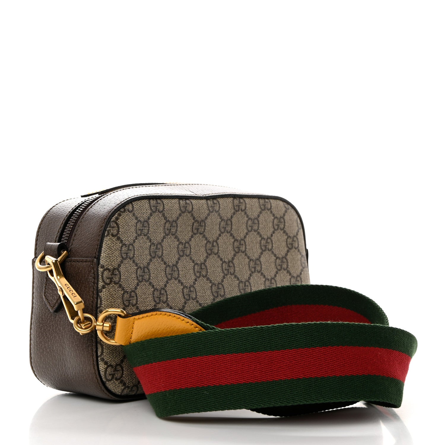 Gucci GG Supreme Monogram Web Neo Vintage Shoulder Bag Beige New Acero Crop 3 of 10