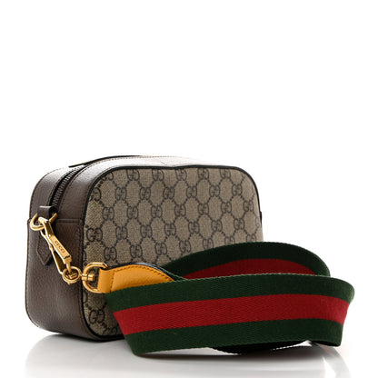 Gucci GG Supreme Monogram Web Neo Vintage Shoulder Bag Beige New Acero Crop 3 of 10