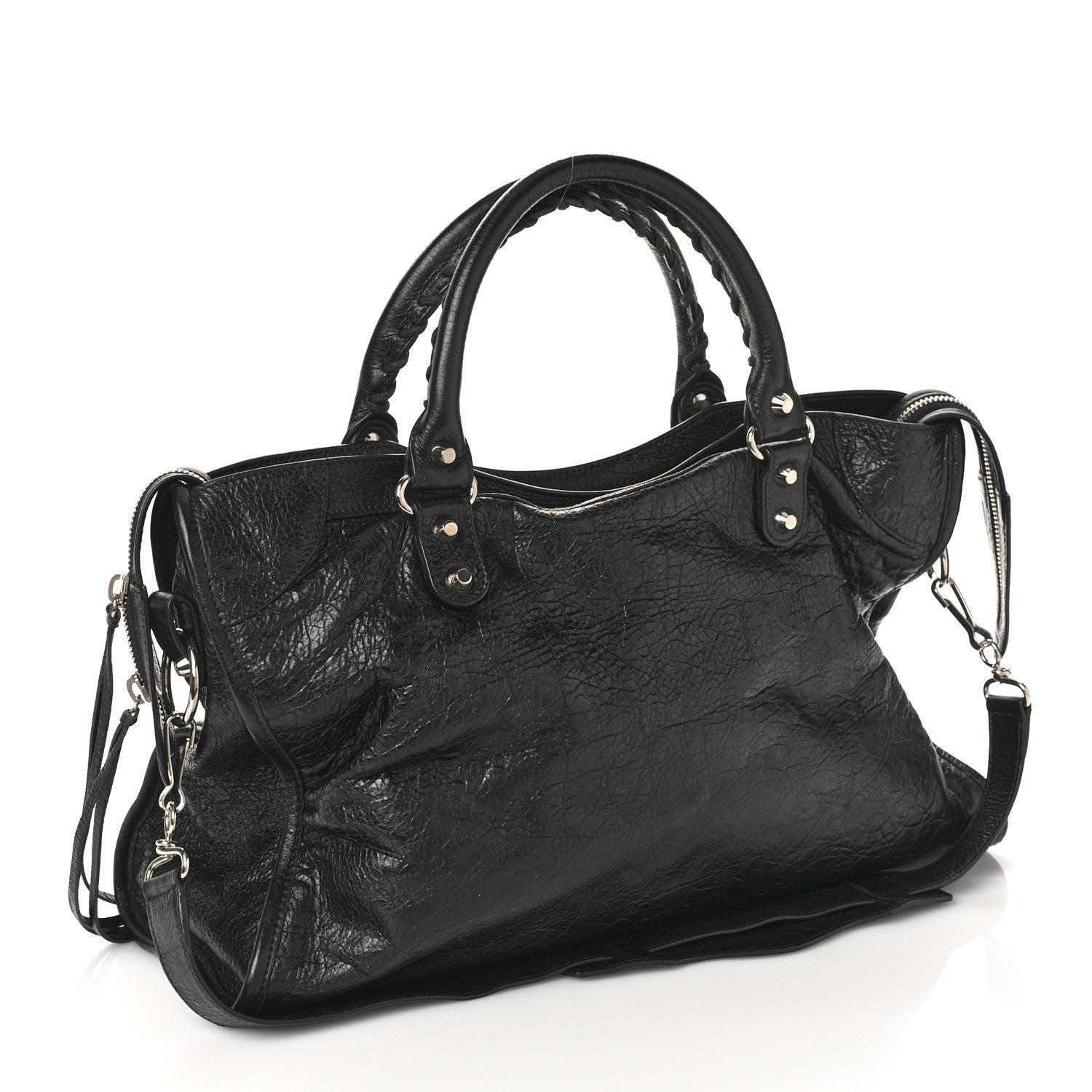 Balenciaga Agneau Classic Silver Hardware City Black 3 of 10