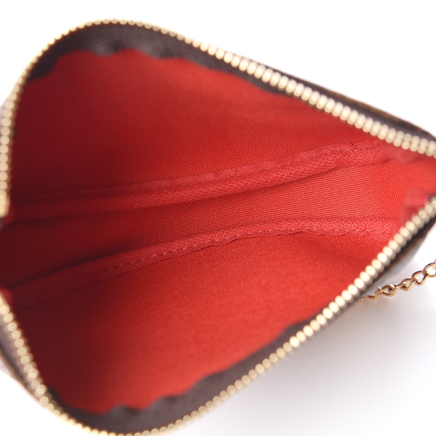 Louis Vuitton Damier Ebene 2019 Christmas Animation Mini Pochette Accessories Red 5 of 8
