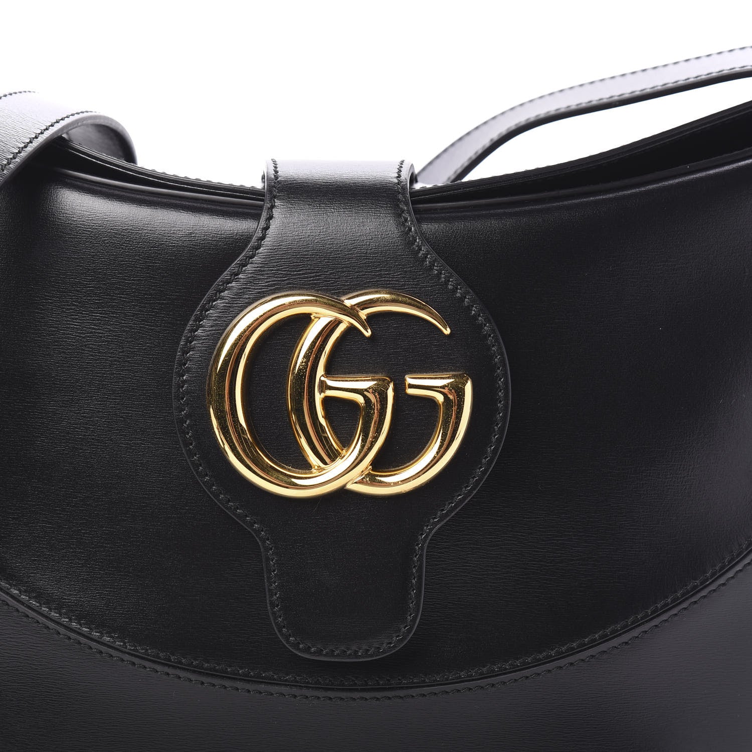 Gucci Calfskin Medium Arli Shoulder Bag Black 9 of 9