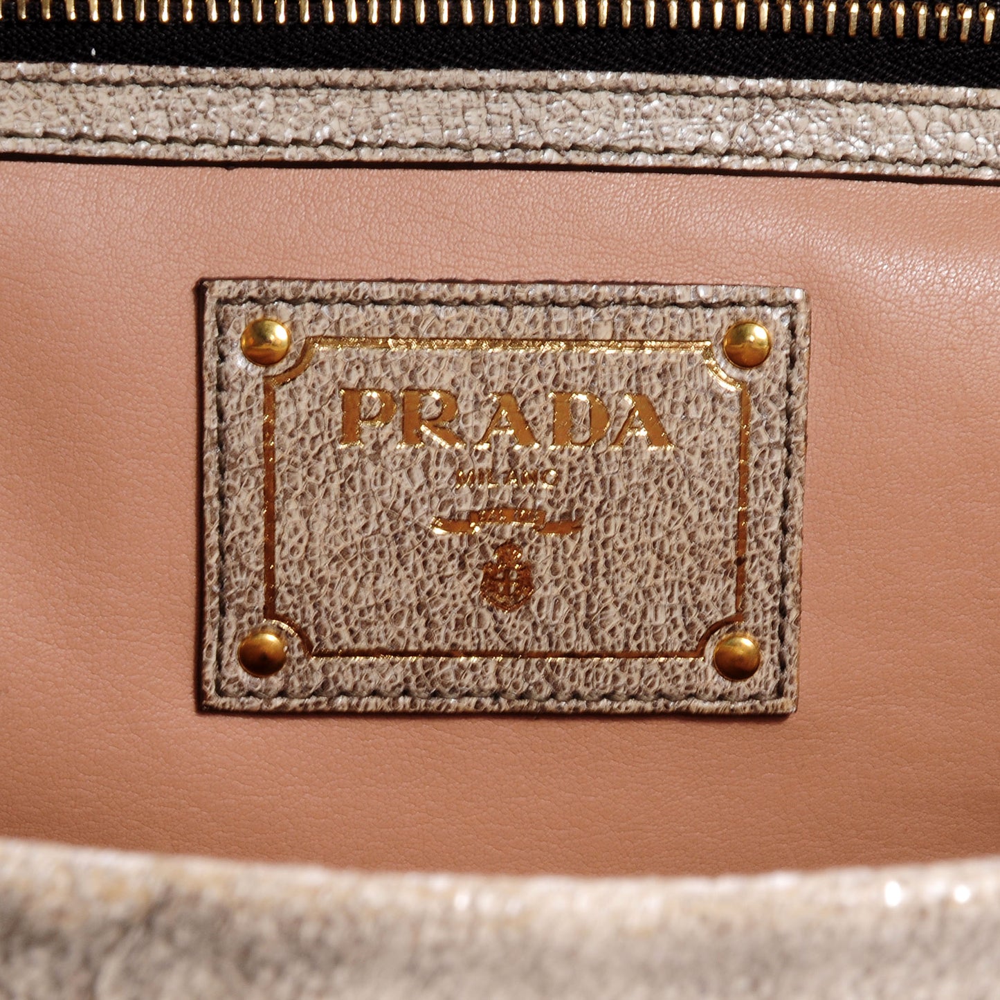 Craquele Shoulder Bag Talco