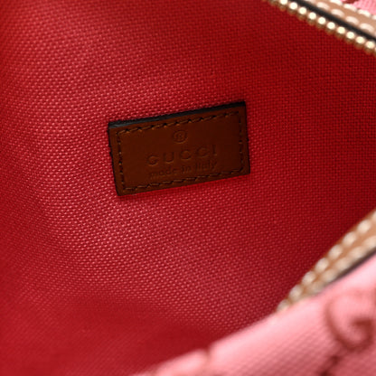 Gucci GG Supreme Web Mini GG Top Handle Bag Pink Beige 6 of 10