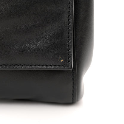 Saint Laurent Smooth Calfskin Suede Medium Reversible Monogram Kate Satchel Black 14 of 15