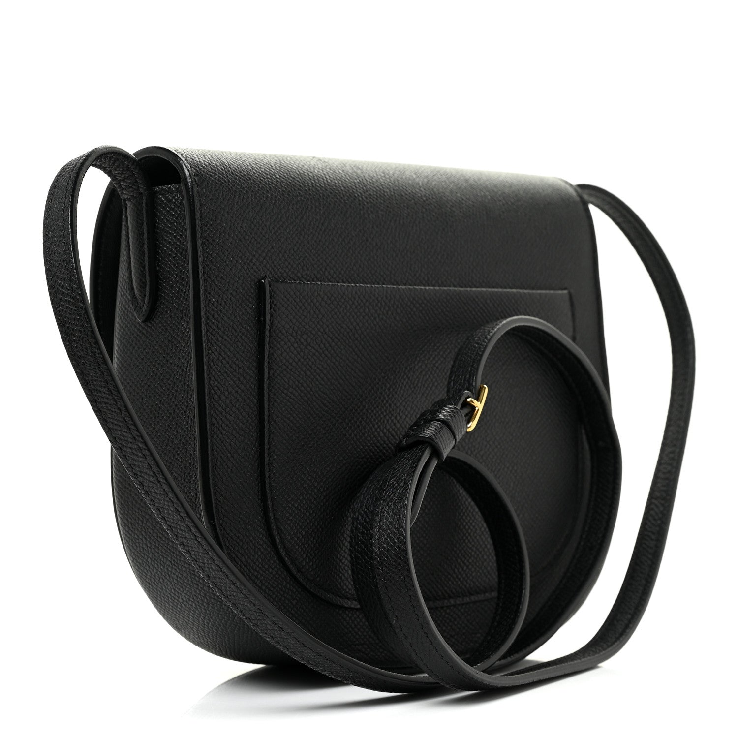 Celine Grained Calfskin Small Trotteur Black 3 of 10