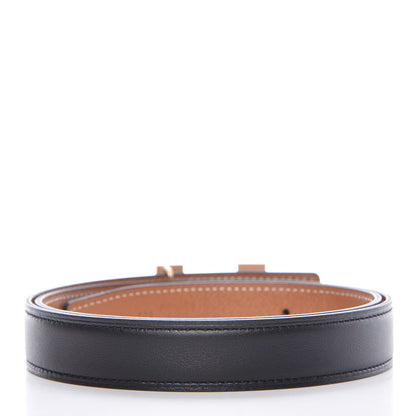 Hermes Swift Epsom 24mm Mini Constance H Belt 75 Black Gold 3 of 7