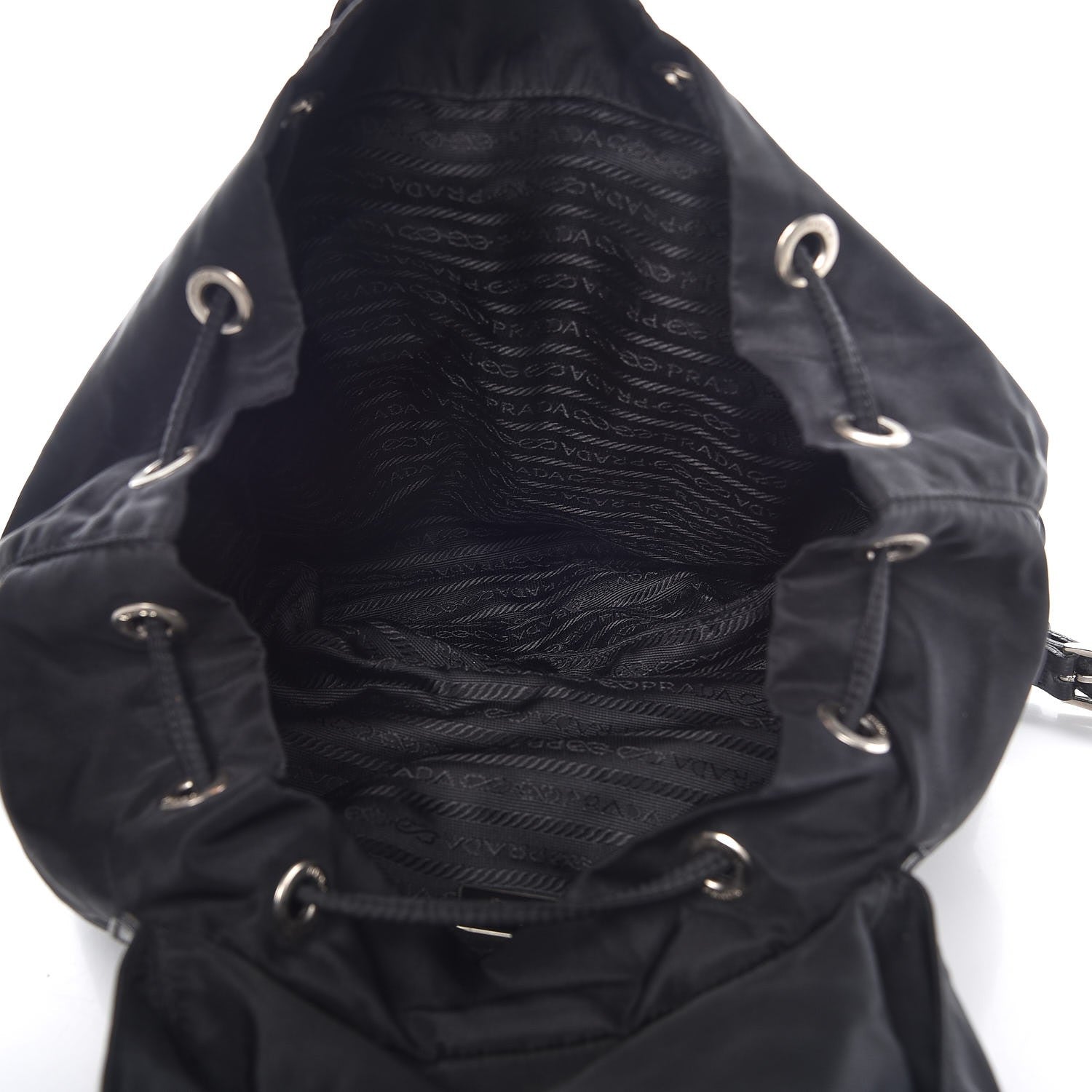 Prada Nylon Vela Medium Backpack Black 5 of 7