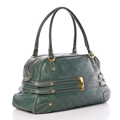 Gucci Guccissima Large Wave Boston Green 3 of 15