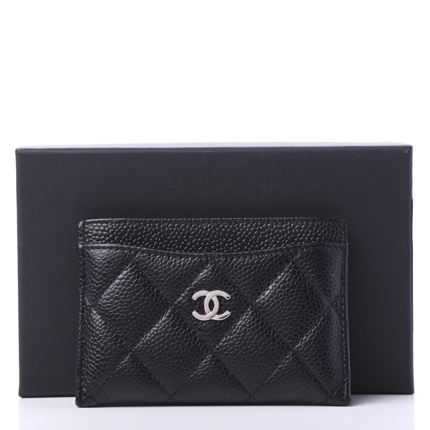 Chanel Caviar Quilted Card Holder Black 12 of 12