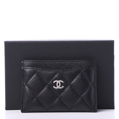 Chanel Caviar Quilted Card Holder Black 12 of 12