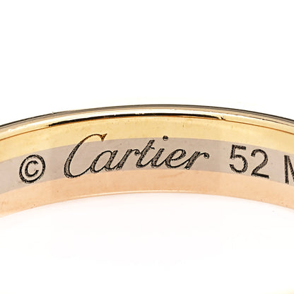 Cartier 18K White Yellow Pink Gold Diamond 3.5mm Vendome Louis Cartier Wedding Band Ring 52 6 9 of 10