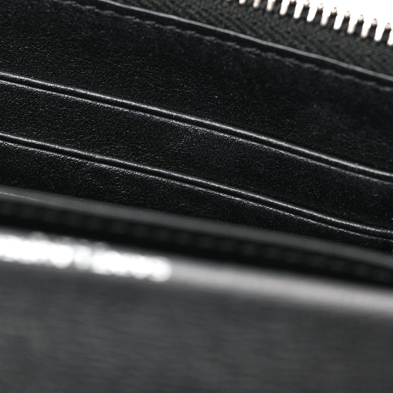Saint Laurent Calfskin Monogram Sunset Chain Wallet Black 9 of 10
