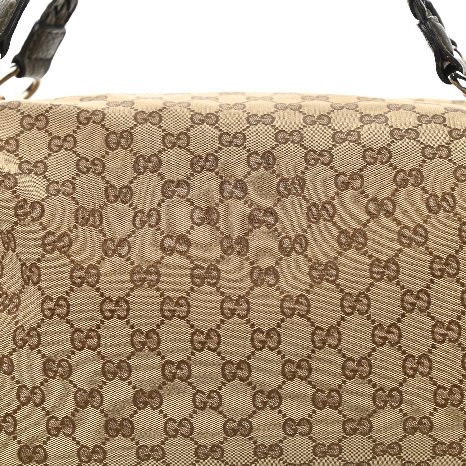 Gucci Monogram Bamboo Bar Medium Tote Olive 7 of 12