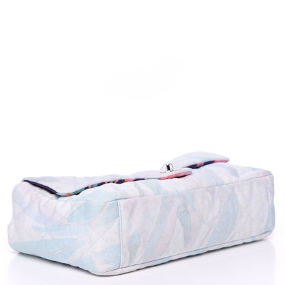 Chanel Canvas Quilted Jungle Jeans Flap White Multicolor 3 of 10