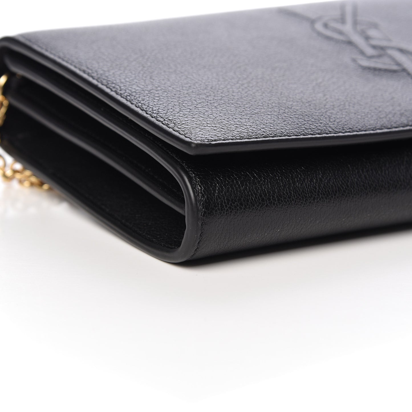 Calfskin Monogram Belle de Jour Chain Clutch Black