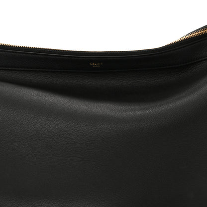 Celine Supple Calfskin Medium Strap Leandre Shoulder Bag Black 7 of 9