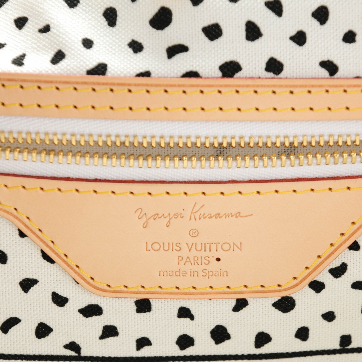 Louis Vuitton Monogram Kusama Waves Neverfull MM White 6 of 7
